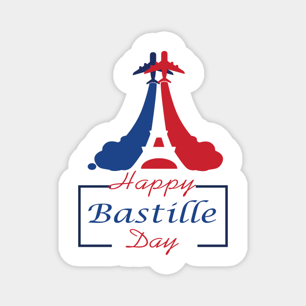 Happy Bastille Day  France 2020 Magnet by Salahboulehoual