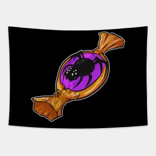 Sweet Sweets Bonbon with Spider Halloween Tapestry