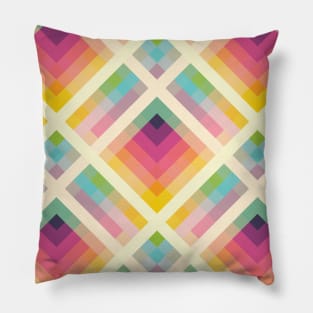 Retro Rainbow Pillow