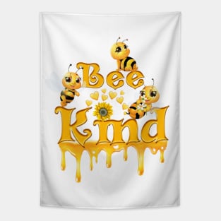 Three Friendly Bees Tapestry