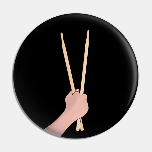 Drumsticks Music Pin by DiegoCarvalho