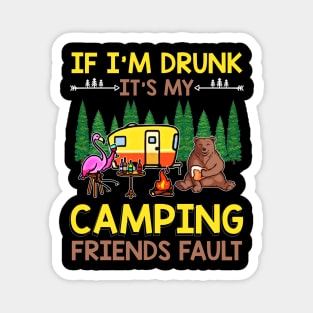 funny camping gift for campers Magnet