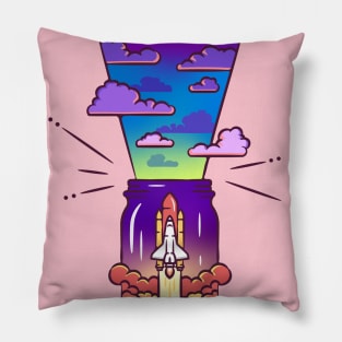 Fly over the edge Pillow