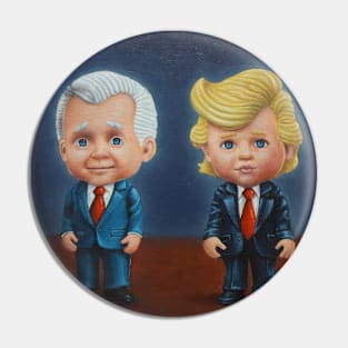 Trump VS Biden. America Election 2024. Time Travelling Presidents. Painting By Tyler Tilley Pin