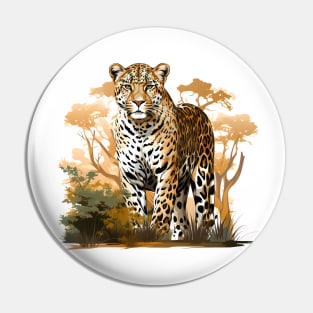 African Leopard Pin