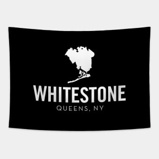 Whitestone, Queens - New York (white) Tapestry