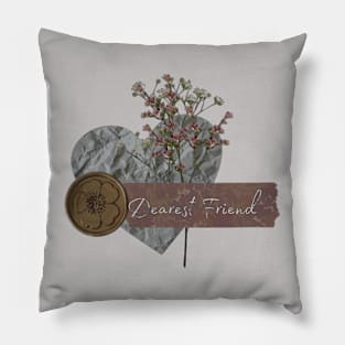 Aesthetic vintage retro cottagecore dreamer romantic inspiration gift ideas friends dear friend journal Pillow