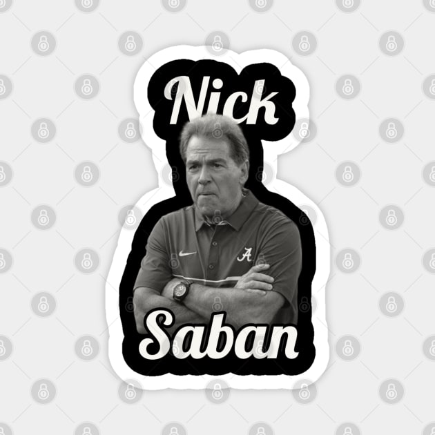 Nick Saban / 1951 Magnet by glengskoset