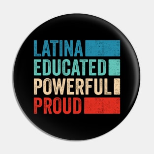 Latina Educated Powerful Proud - Chingona Con Diploma Pin