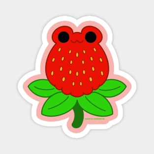 Strawberry Frog Magnet