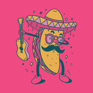 Mexican dabbing taco Mexican Food Sombrero gift T-Shirt