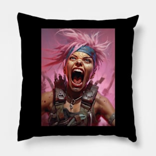 Scream for war and vengance Pillow