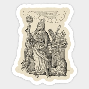 Hermes Messenger of the Gods Mosaic Color Sticker for Sale by