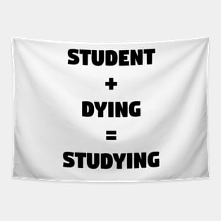 Student + Dying = Studying Tapestry