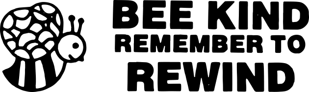 Bee Kind Remember to Rewind Kids T-Shirt by HeyBeardMon