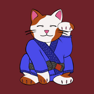 Lucky Jiu Jitsu Cat T-Shirt