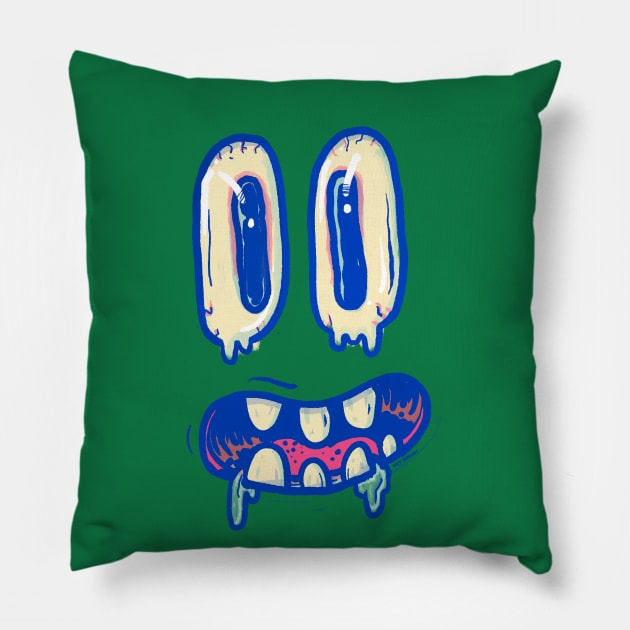 Surprised Face Pillow by natebear