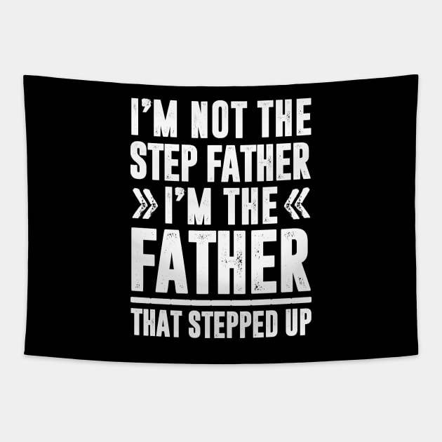 FUNNY STEP FATHER QUOTE Tapestry by HelloShop88