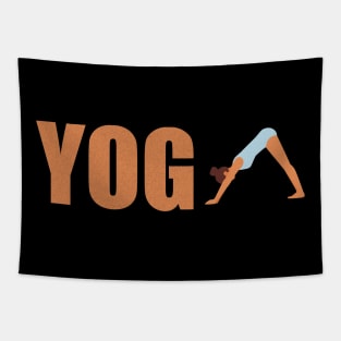 Minimalist Typography Yoga Master Tapestry