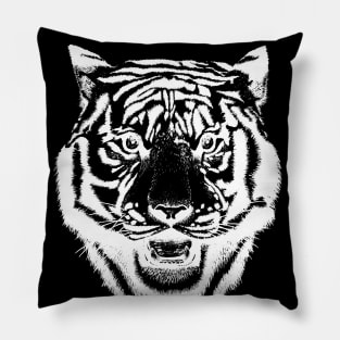 Tiger Face Black Edition Pillow