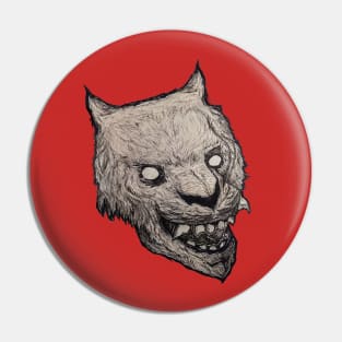 Demon wolf Pin