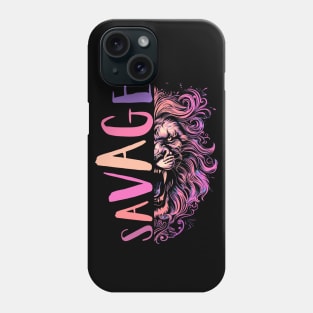 Savage Roaring Lion Phone Case