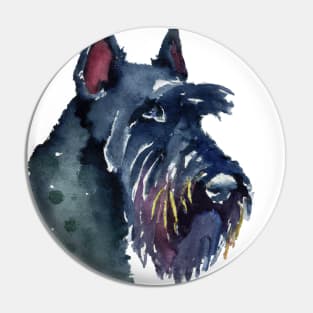 Watercolor Giant Schnauzer - Dog Lovers Pin