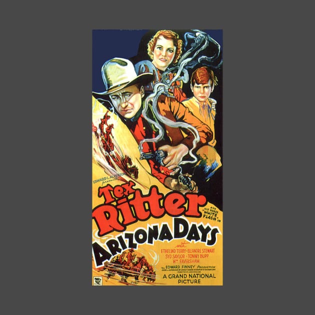 Vintage Western Movie Poster - Arizona Days by Starbase79