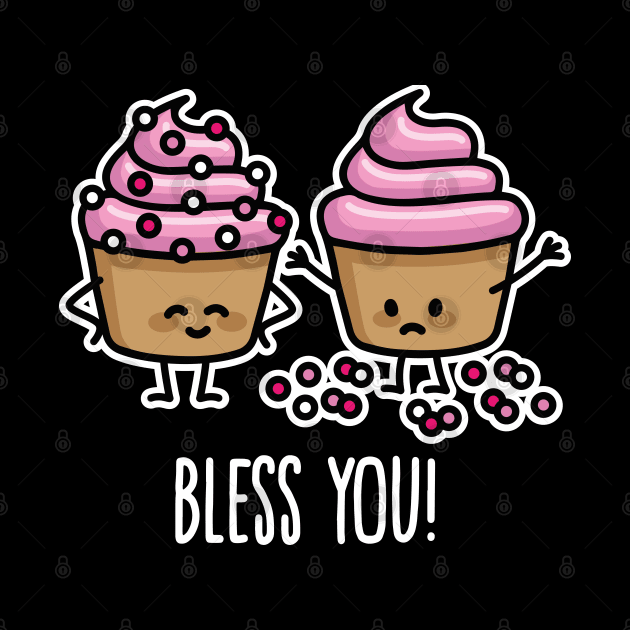 Bless you! cupcakes sprinkles sneezing cupcake by LaundryFactory