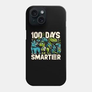 100 Days Smarter - Dinosaurs Phone Case