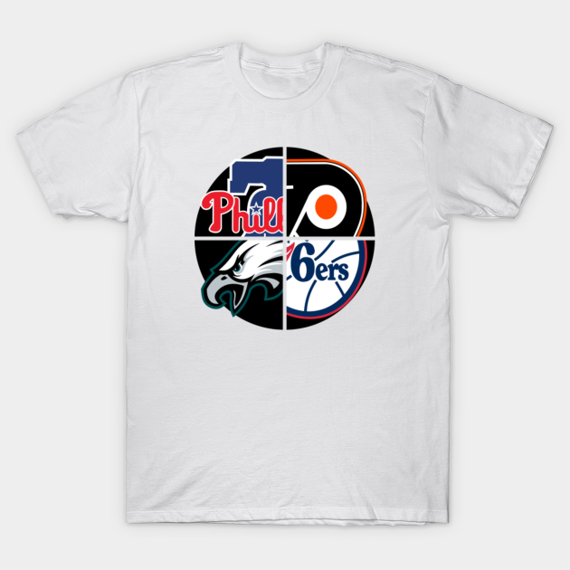 Philadelphia Sports Teams Phillies Eagles 76ers Flyers shirt - Kingteeshop