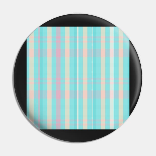 Pastel Aesthetic Catriona 2 Hand Drawn Textured Plaid Pattern Pin by GenAumonier