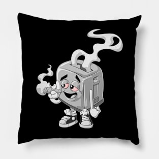 So Toasted Smoking Toaster Pillow