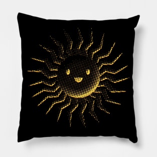 Cartoon Smiling Sun Face Pillow