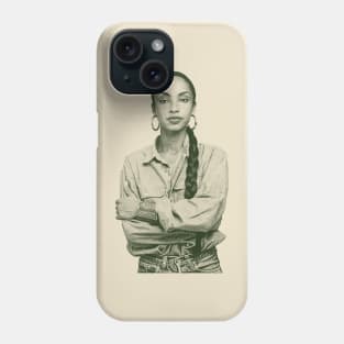 sade engraving Phone Case