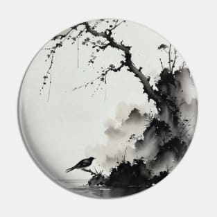 Chinese ink and water painting Pin