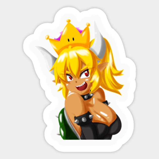 Bowsette By Trainbang Bowsette Sticker Teepublic A page for describing justforfun: teepublic