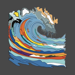 Abstract Wave T-Shirt