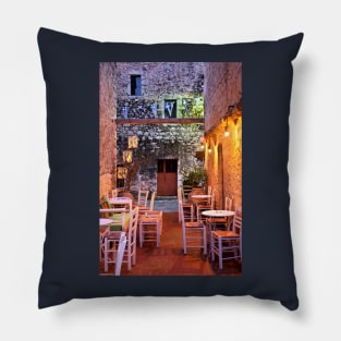 Café in Areopolis - Mani, Greece. Pillow