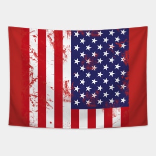 American Flag Distressed Tapestry