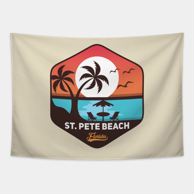 St. Pete Beach Tapestry by Mark Studio
