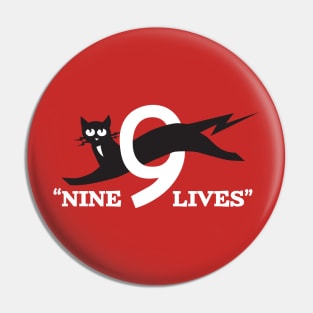 9 Lives Cat Pin