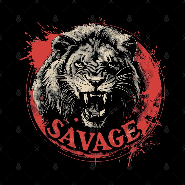 Savage Lion by UrbanLifeApparel