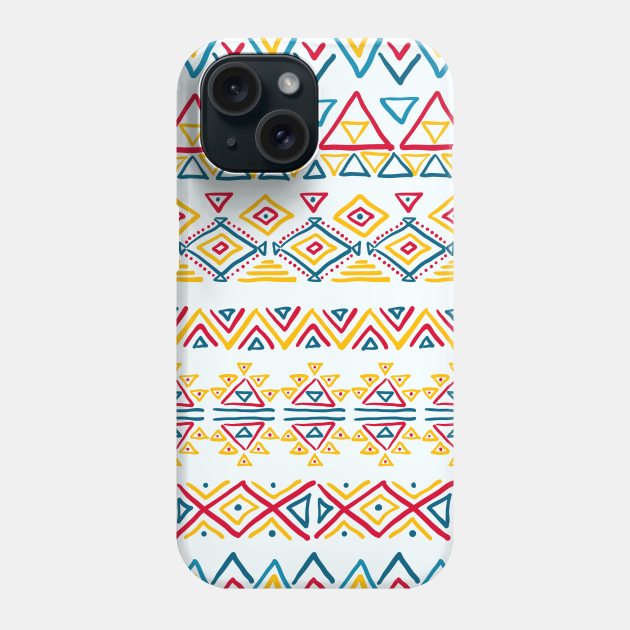 Set of geometric seamless patterns Phone Case by Olga Berlet