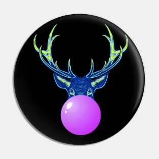 Purple Bubblegum Reindeer Pin