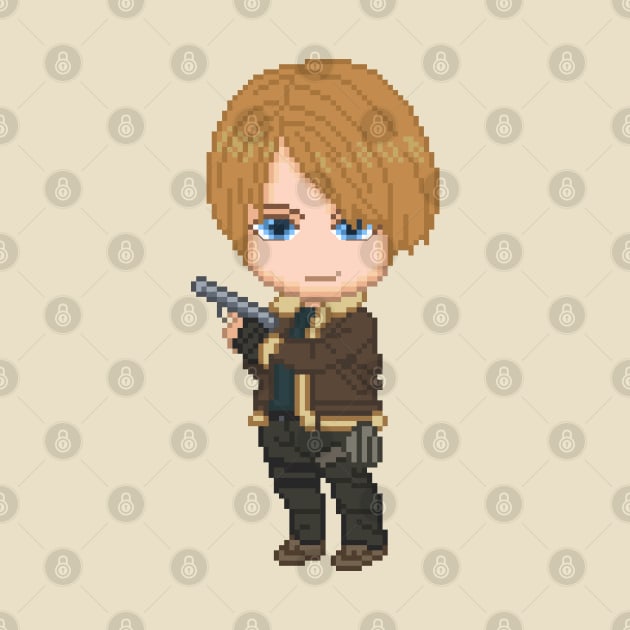 Leon Kennedy Pixel Art by AlleenasPixels