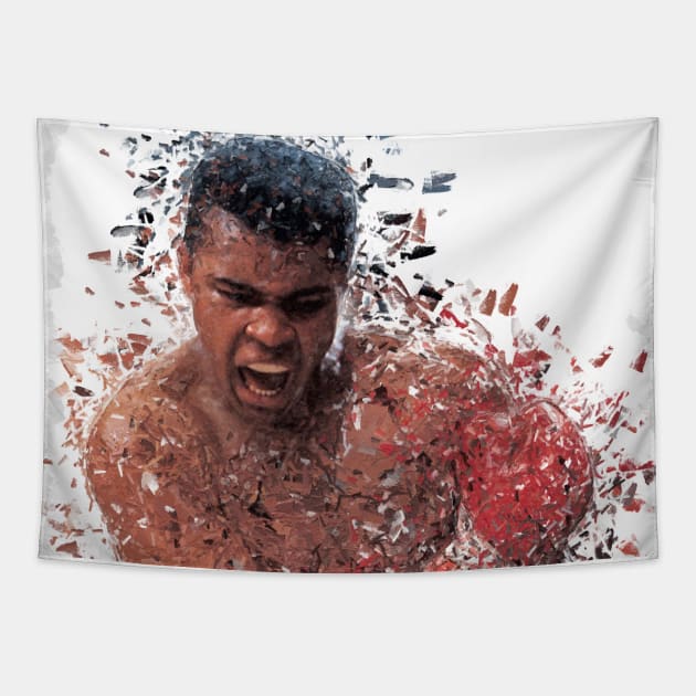 Muhammad Ali Super Cool Tapestry by ahmadzakiramadhan