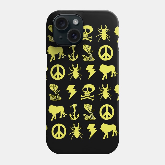 Jesse Pinkman Yellow Icons Phone Case by NerdShizzle