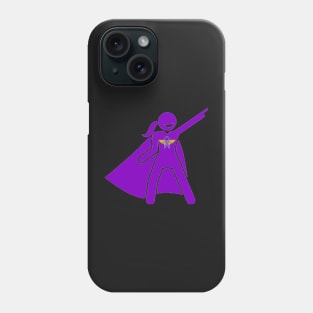 WW Awareness Ribbon Woman Superhero Silhouette Phone Case