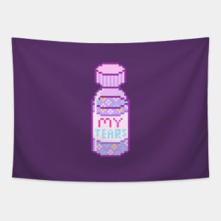 My tears bottle pixel art Tapestry